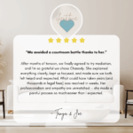 We avoided a courtroom battle thanks to her mediation!